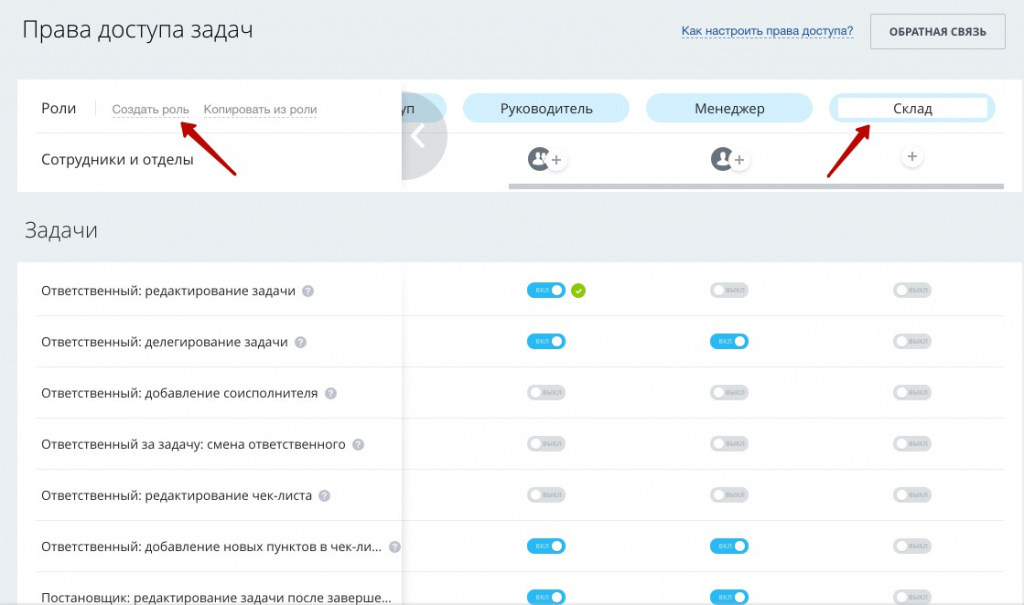 Создание новой роли в настройках прав в задачах Битрикс24 Создание новой роли в настройках прав в задачах Битрикс24