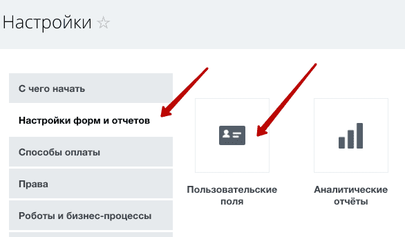 Пользовательские поля в CRM Пользовательские поля в CRM